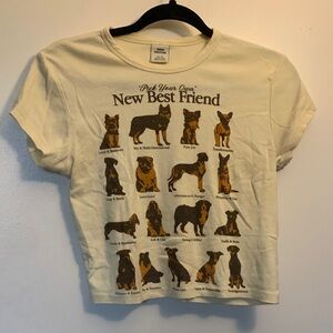 Urban Outfitters Dog 🐶 Graphic Crop Top